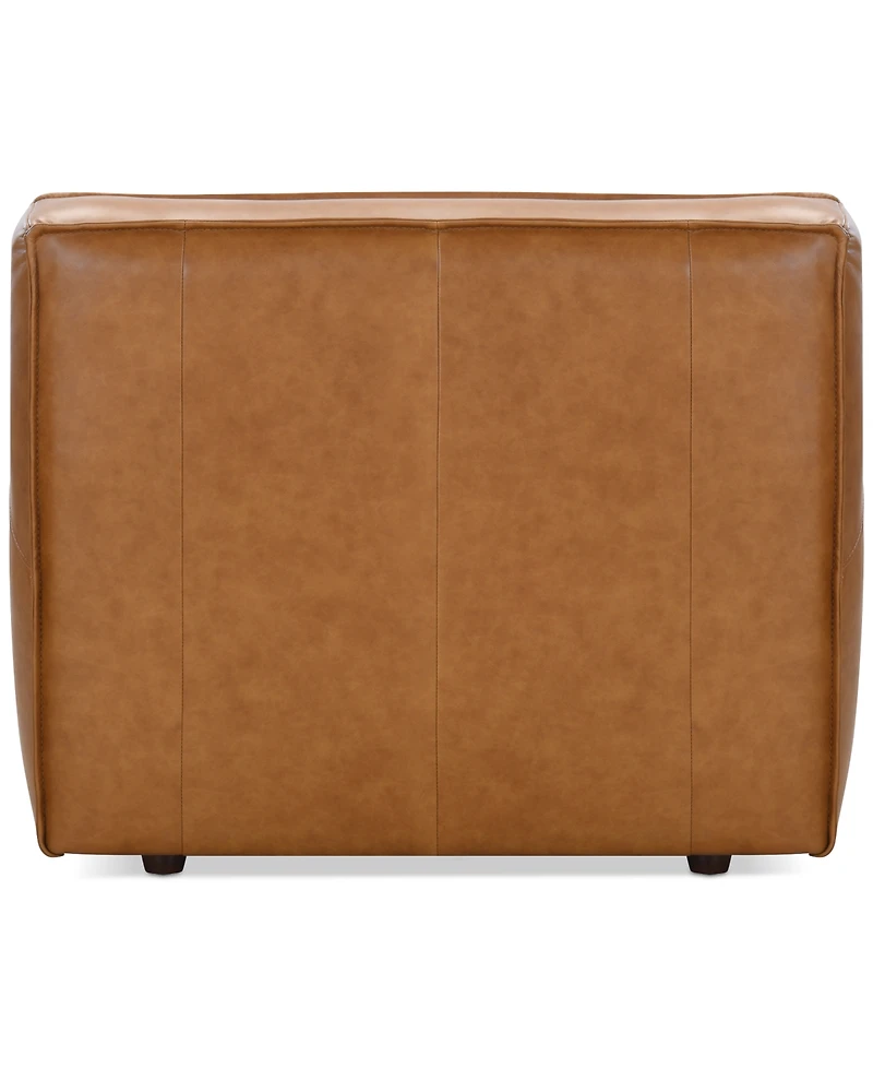 Glympton 44" Leather Arm Chair, Exclusively at Macy's