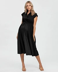 Maternity soft Cotten adjustable drawstring celeste