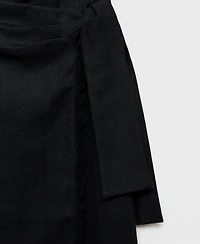 Mango Women's Linen Sarong Skirt