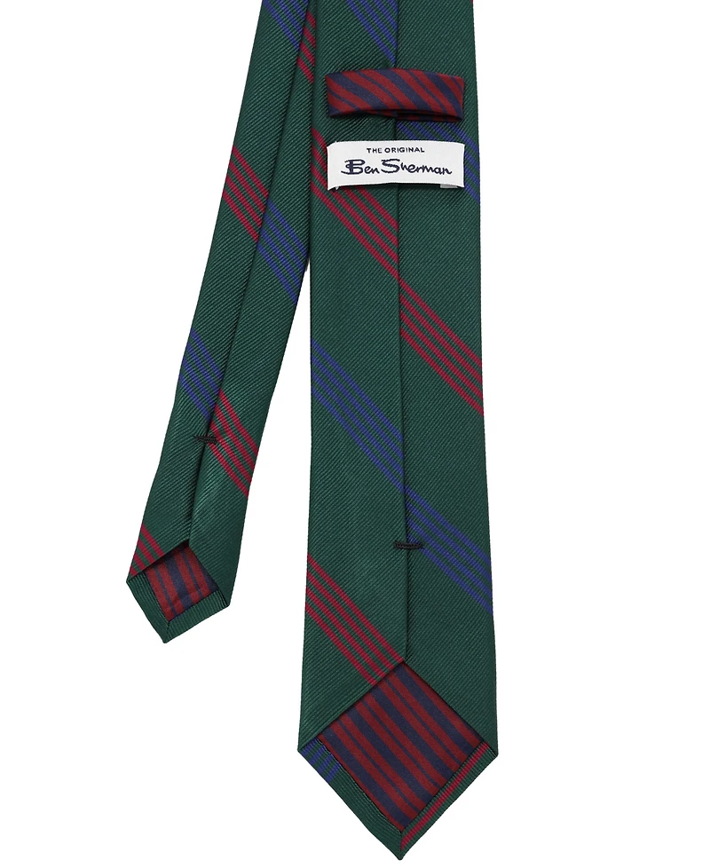 Ben Sherman Men's Stripe Silk Tie