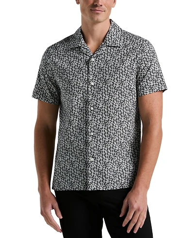 Perry Ellis Men's Geo-Pattern Button-Down Shirt