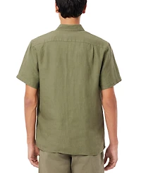 Lacoste Men's Regular-Fit Logo Linen Shirt