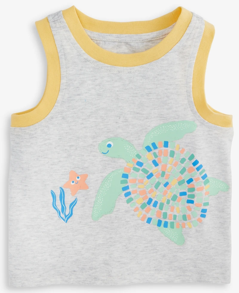 Baby Boys Turtle Graphic Tank Top, Exclusively at Macy's