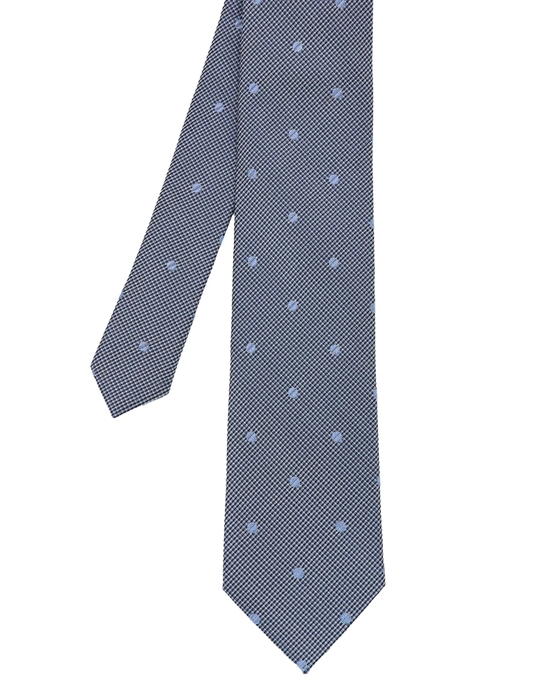 Ben Sherman Men's Dot Plaid Silk Tie