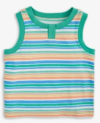 Baby Boys Striped Henley Tank Top, Exclusively at Macy's