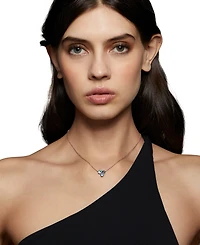 Eliot Danori Cubic Zirconia Trio Pendant Necklace & Stud Earrings, 16" + 2" extender