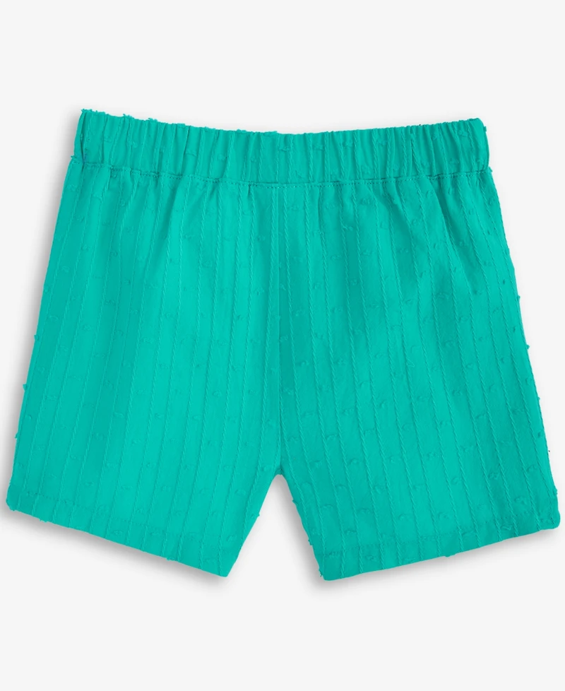 First Impressions Baby Girls Clip-Dot Cotton Shorts