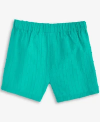 First Impressions Baby Girls Clip-Dot Cotton Shorts