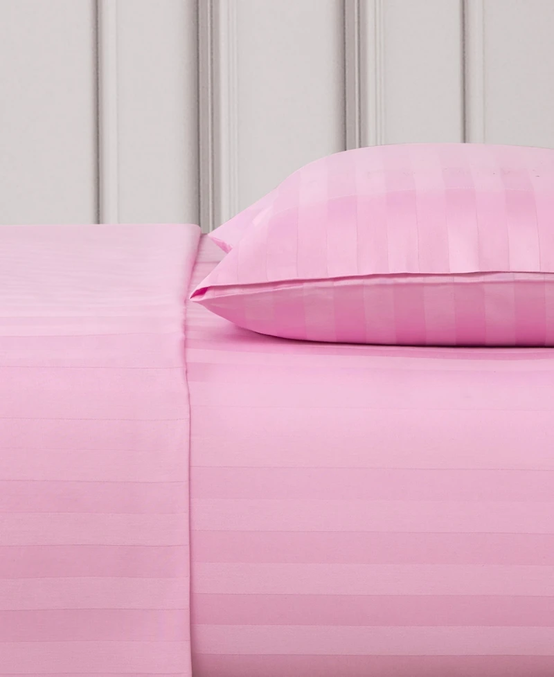 Juicy Couture Royal Dreams Damask Stripe 300-Thread Count Sateen Cotton 3-Pc. Sheet Set, Twin