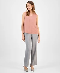 Kasper Women's Sleeveless V-Neck Top, Regular & Petite