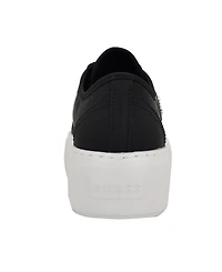 Guess Women's Joezi Triangle Logo Platform Lace-Up Sneakers