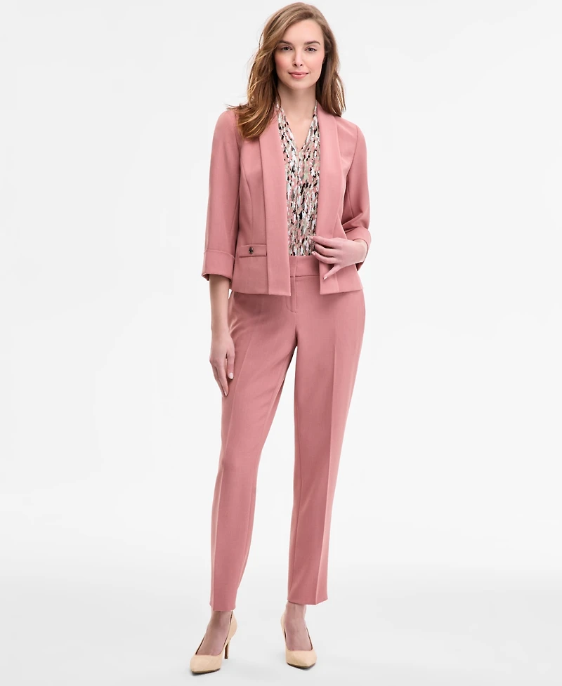 Kasper Women's 3/4-Sleeve Shawl-Collar Blazer, Regular & Petite