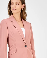 Kasper Women's One Button Notched Collar Blazer