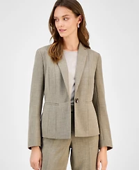 Kasper Women's One Button Notched Collar Blazer