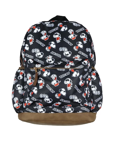 Peanuts Backpack Joe Cool Snoopy All-Over Tossed Print School Book Bag