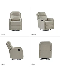 Coral Modern Ergonomic Swivel Rocker Manual Recliner