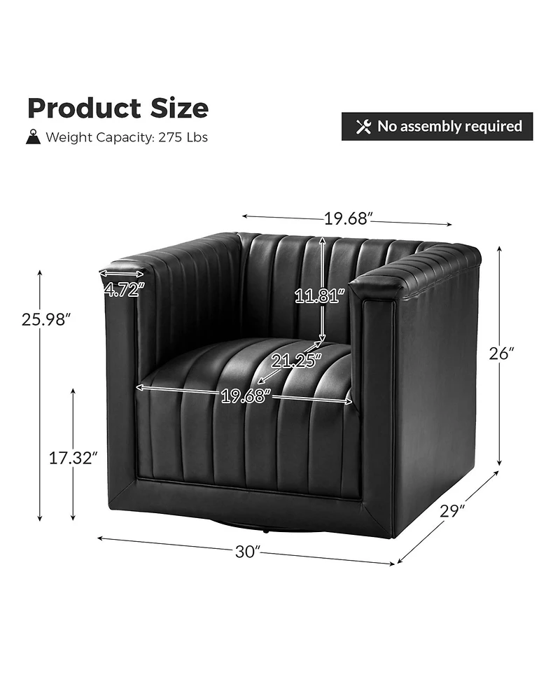 Rosana Modern Upholstered Swivel Chair