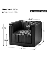 Rosana Modern Upholstered Swivel Chair