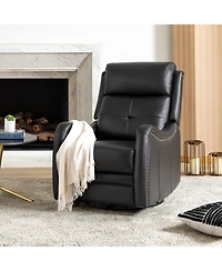 Susana Genuine Leather Swivel Rocker Recliner