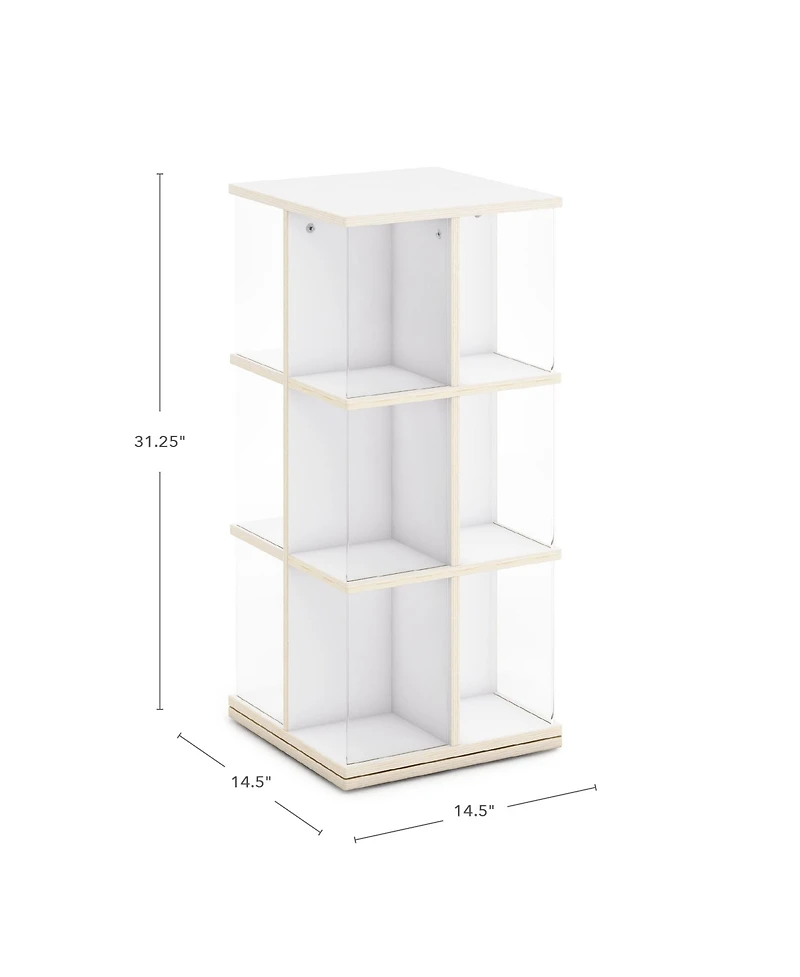 Guidecraft EdQ Rotating 3 Tier Book Display