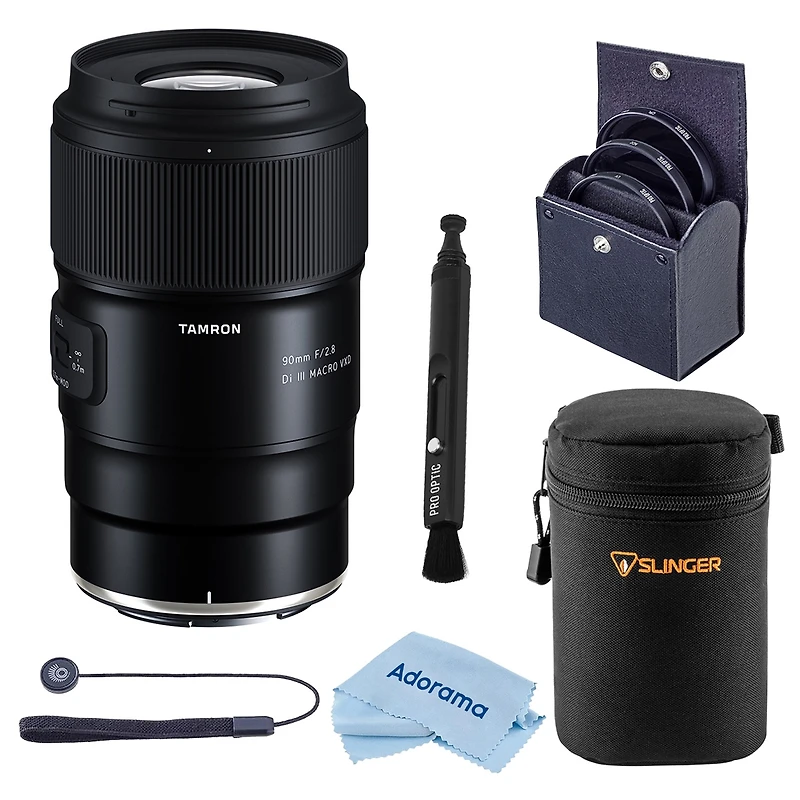 Tamron 90mm f/2.8 Di Iii Vxd Macro Lens for Nikon Z, Bundle with Lens Case and 67mm Filter Kit