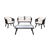 Torsla 4PC Rope Living Set