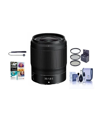 Nikon Nikkor Z 35mm f/1.8 S Lens for Z Series Mirrorless Cameras - Bundle With 62mm Filter Kit, Cleaning Kit, Capleash Ii, Pc Software Package