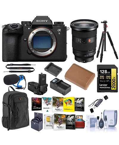 Sony Alpha a9 Iii Mirrorless Camera with Fe 24-70mm f/2.8 Gm Ii Lens, Bundle with 128GB Memory Card, Software Kit, Battery and 82mm Filter Kit
