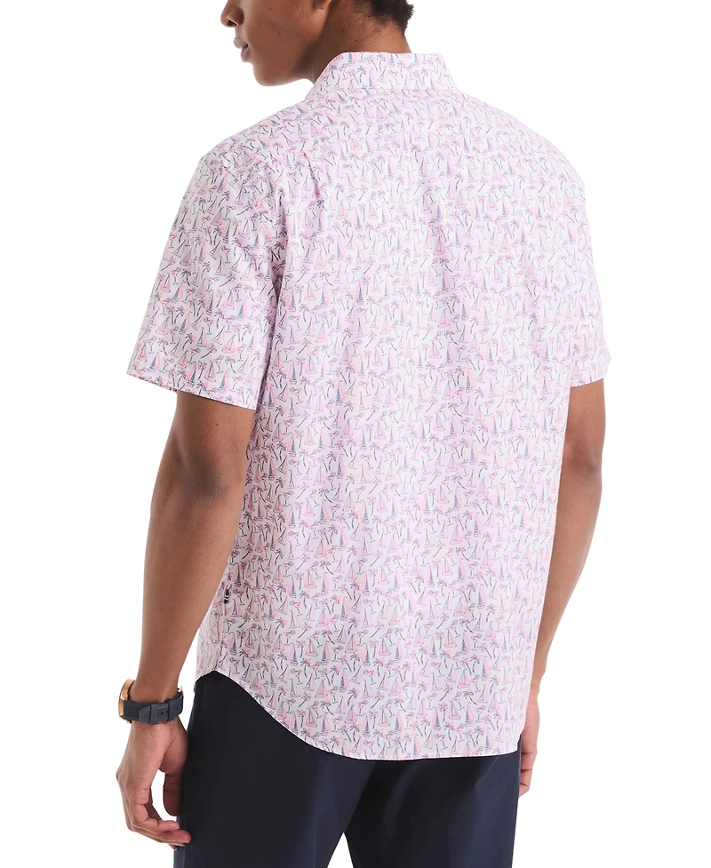Nautica Men's Classic-Fit Printed Button-Down Shirt