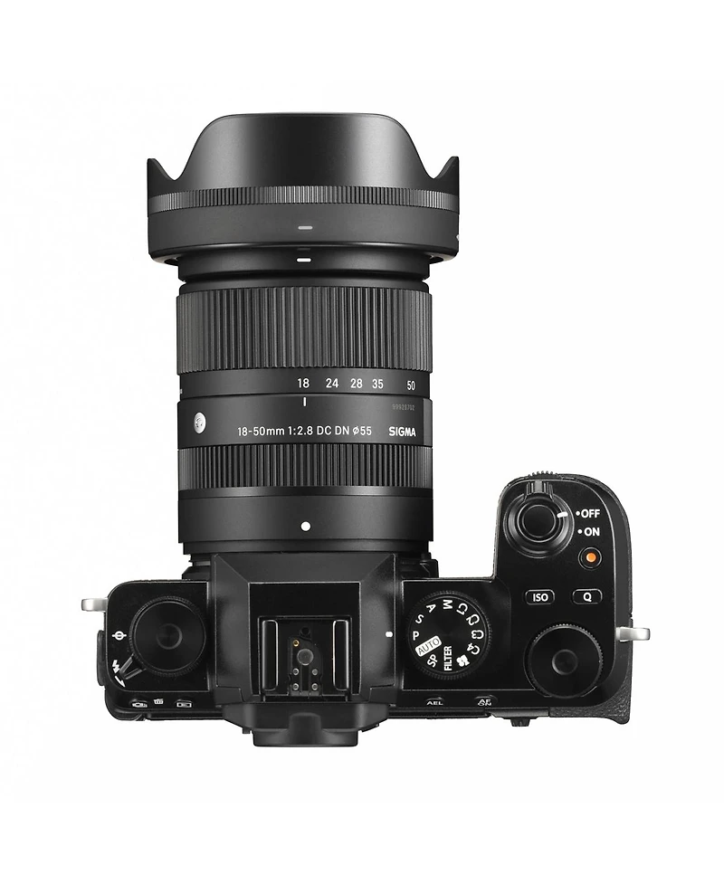 Sigma 18-50mm f/2.8 Dc Dn Contemporary Lens for Fujifilm X, Bundle with 55mm Multi Coated Uv Slim Filter, Microfiber Cleaning Cloth