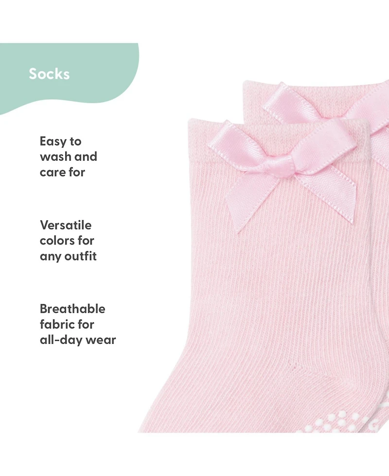 The Peanutshell Baby Girls 12pk Cotton Socks