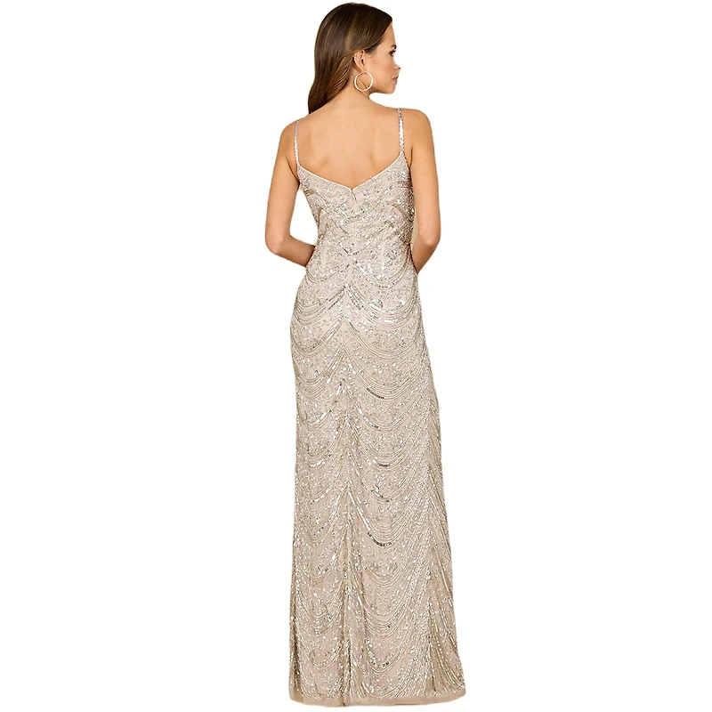 Lara Women's Scoop Neck Beaded Dress