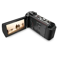 Minolta MN2K10NV 2K Ultra Hd Camcorder with 3" Touchscreen and Infrared Night Vision, Black