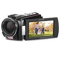 Minolta MN4K25NV 4K Ultra Hd 30MP 3" Touchscreen Camcorder with Night Vision, Black