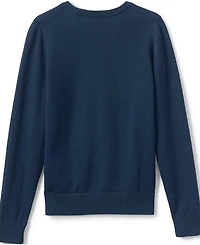 Lands' End Men's Cotton Modal Fine Gauge V-neck Sweater