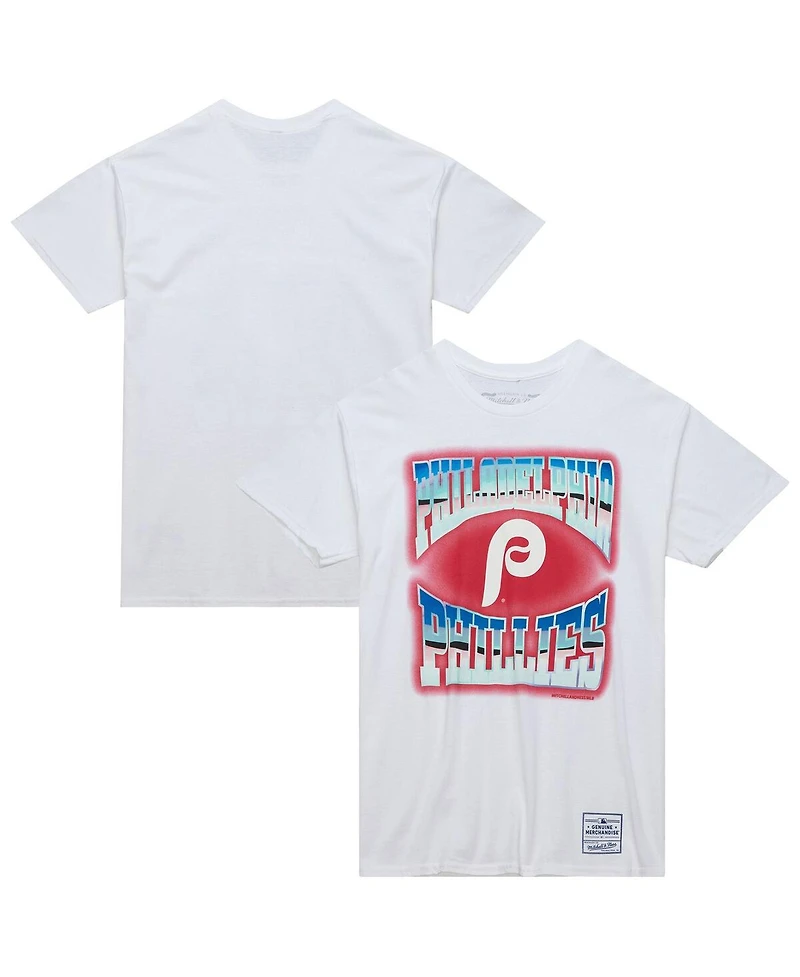 Mitchell & Ness Men's White Philadelphia Phillies Stateside Pastel T-Shirt