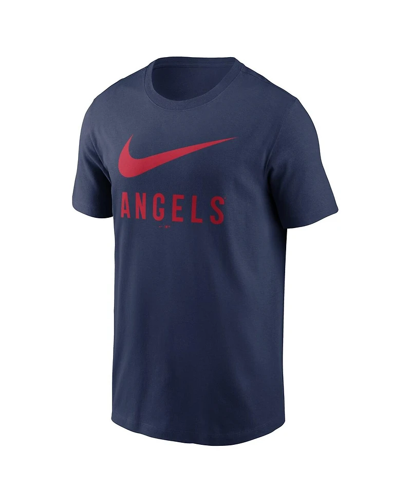 Nike Men's Navy Los Angeles Angels Swoosh T-Shirt