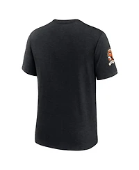Nike Men's Heather Black Baltimore Orioles Cooperstown Collection Eras Tri-Blend T-Shirt