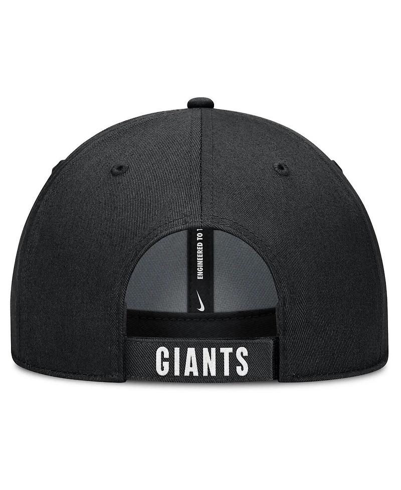 Nike Men's White/Black San Francisco Giants Club Performance Adjustable Hat