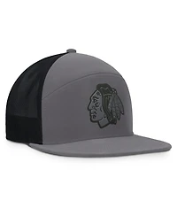 Fanatics Men's Charcoal Chicago Blackhawks Fairweather Adjustable Hat