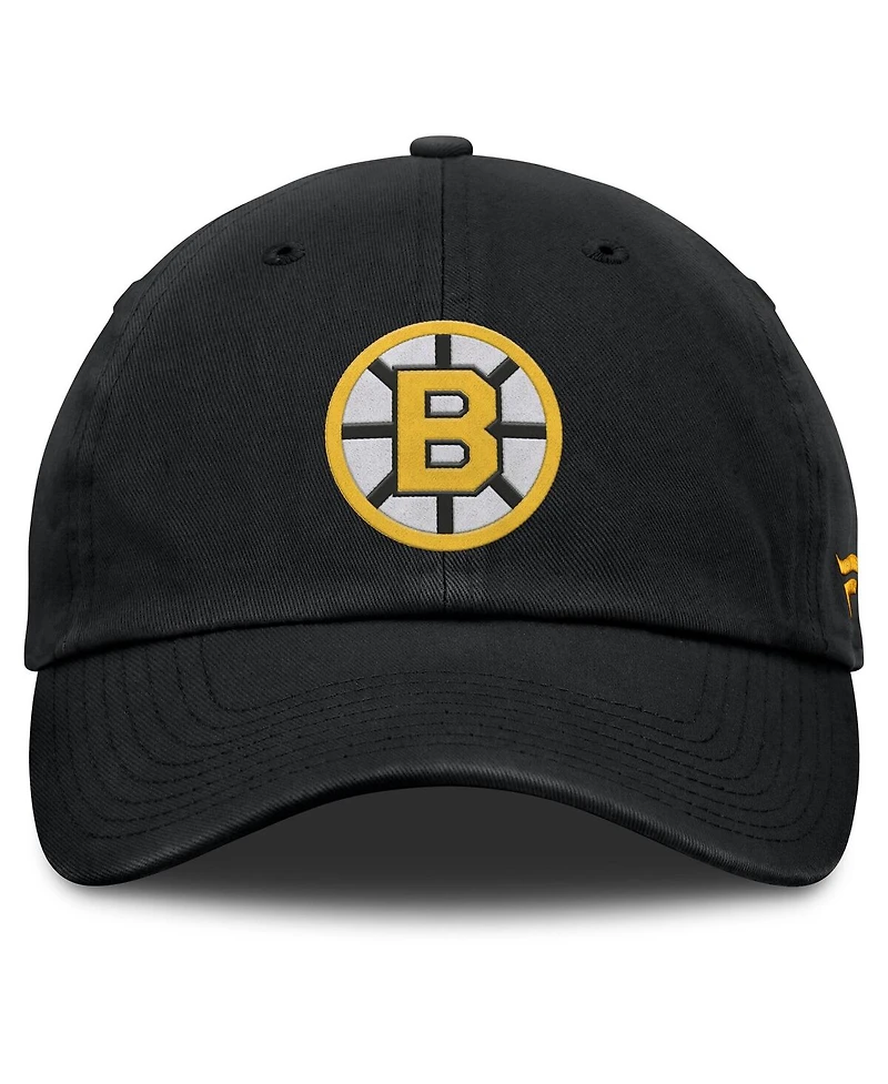 Fanatics Men's Black Boston Bruins Decades Collection Adjustable Hat