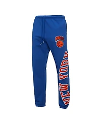 Mitchell & Ness Men's Blue New York Knicks Hardwood Classics Team Origins Pants