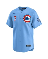 Nike Men's Dansby Swanson Baby Blue Chicago Cubs 2nd Alternate Limited Player Jersey