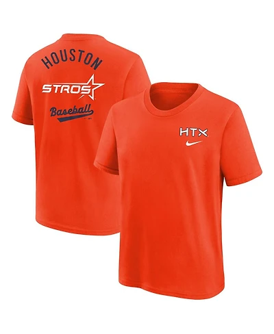 Nike Big Boys and Girls Orange Houston Astros 2025 City Connect T-Shirt