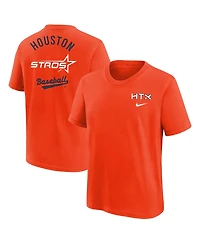 Nike Big Boys and Girls Orange Houston Astros 2025 City Connect T-Shirt