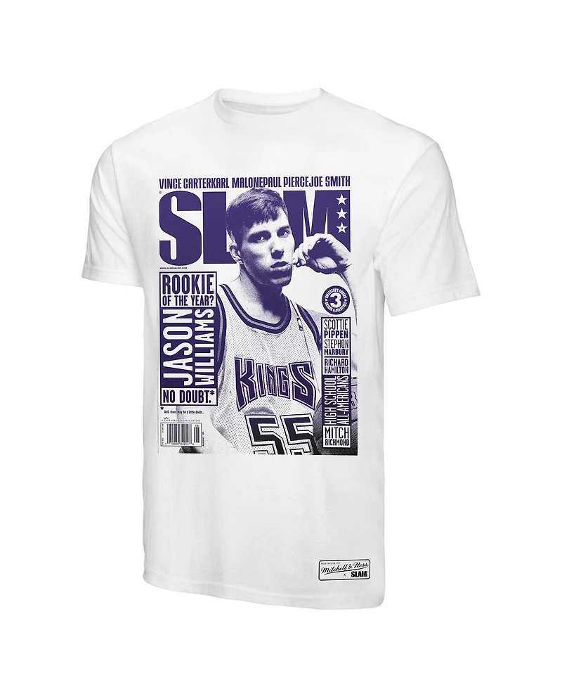Mitchell & Ness Men's Jason Williams White Sacramento Kings Slam Gradient T-Shirt