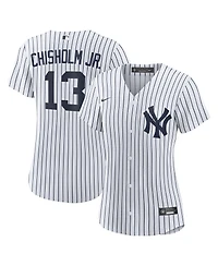 Nike Women's Jazz Chisholm Jr. White New York Yankees Home Replica Jersey