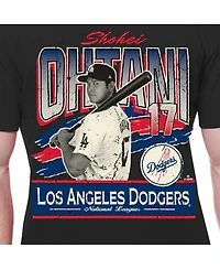 New Era Men's Shohei Ohtani Black Los Angeles Dodgers Batter Up T-Shirt
