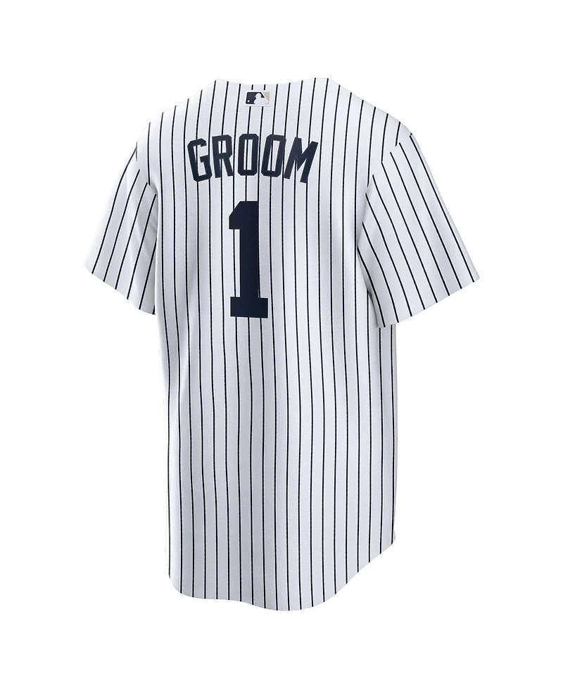 Nike Men's White New York Yankees 1 Groom Home Replica Jersey