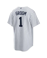 Nike Men's White New York Yankees 1 Groom Home Replica Jersey